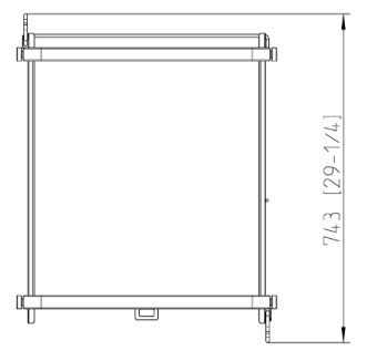 Рама с направляющими 10-2-1, 10 уровней RATIONAL 60.12.150 (4)