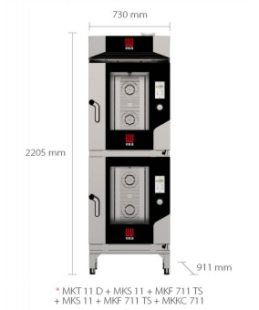Tecnoeka башенная установка друг на друга mkt-11-d-plus-mks-11-plus-mkf-711-ts-mks-11-plus-mkf-711-ts-plus-mkkc-711 (ШефСтор)