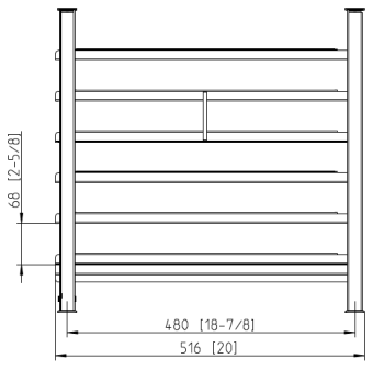 Навесная рама 6-1-1, 6 уровней RATIONAL 60.61.373 (2)