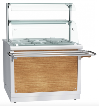 Мармит вторых блюд Abat ЭМК-70Х-02 с декоративной панелью и торцевым комплектом