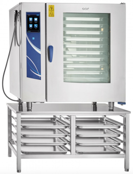 Пароконвектомат электрический Abat ПКА 10-2-1ПП2 на подставке в ШефСтор (chefstore.ru)