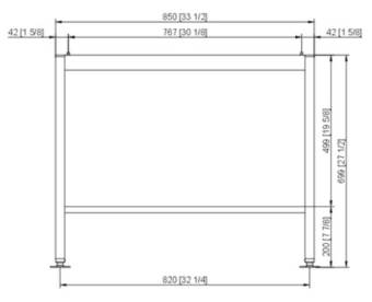 Подставка I флот 6-1-1 и 10-1-1 RATIONAL 60.31.096 (2)