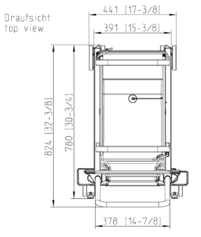 Рама с направляющими 20-1-1, 20 уровней HeavyDuty RATIONAL 60.21.291 (4)