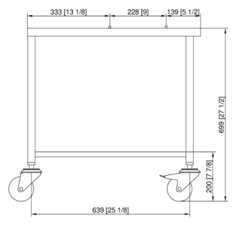 Подставка II передвижная 6-1-1 и 10-1-1 RATIONAL 60.31.103 (4)