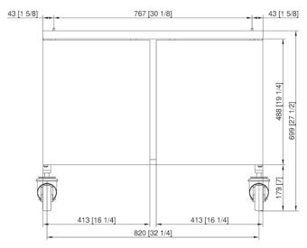 Подставка IV передвижная 6-1-1 и 10-1-1 RATIONAL 60.31.107 (2)