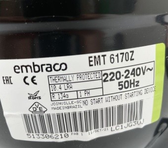 Компрессор Embraco EMT6170Z (R134) (6)