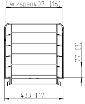 Рама с направляющими 6-1-1 Пекарь 5 уровней RATIONAL 60.61.690 (3)