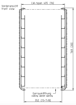 Навесная рама 10-1-1 Пекарь 8 уровней RATIONAL 60.11.541 (3)