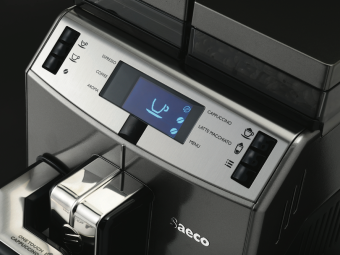 Кофемашина Saeco Lirika One Touch Cappuccino V4 (OTC) офисная (панель управления)