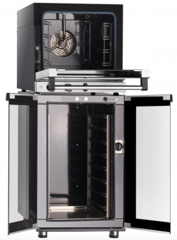 Печь конвекционная электрическая Abat КПП-4-1-2Э (210000809806) на расстоечном шкафу