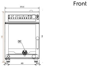 Пароконвектомат Electrolux 260655 электрический Front