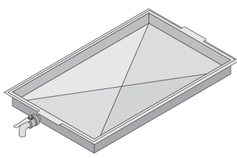 Поддон для сбора жира с клапаном, крышкой и сливным шлангом GN 21 (650х530) RATIONAL 60.70.776 в ШефСтор (chefstore.ru)