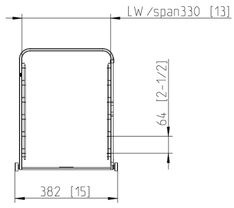 Рама с направляющими 6-1-1, 6 уровней RATIONAL 60.61.420 (3)