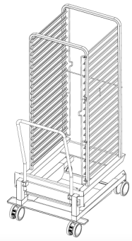 Рама с направляющими 20-2-1, 20 уровней, HeavyDuty MarineLine RATIONAL 60.22.447 (4)