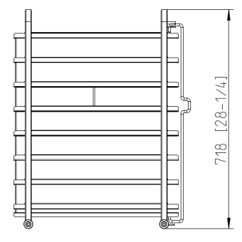 Рама с направляющими 10-1-1, 8 уровней RATIONAL 60.11.601 (2)