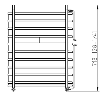 Рама с направляющими 10-1-1, 10 уровней RATIONAL 60.11.600 (4)