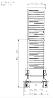 Тележка-кассета Finishing® 20-1-1, 50 тарелок RATIONAL 60.21.294 (3)