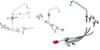 Смеситель с краном педальный Monolith R0902020202 (2)