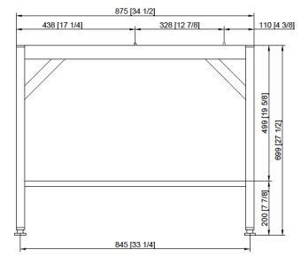 Подставка I 6-2-1 и 10-2-1 RATIONAL 60.31.090 (4)