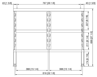 Подставка II Пекарь 6-1-1 и 10-1-1 RATIONAL 60.31.209 (2)