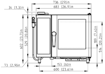 Пароконвектомат Retigo O623IC VISION II электрический (3)