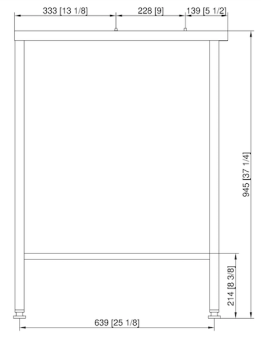Подставка III UltraVent 6-1-1 RATIONAL 60.31.214 (3)