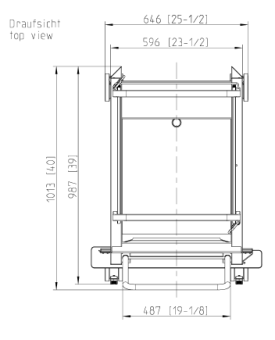 Рама с направляющими 20-2-1, 15 уровней RATIONAL 60.22.394 (2)
