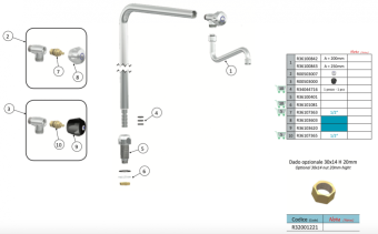 Колонка с краном Rubinetterie 00525525 (2)