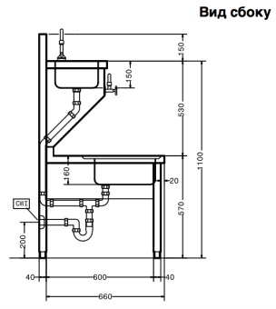 Рукомойник напольный Electrolux 153999 (HWSD5) в ШефСтор (chefstore.ru) 4