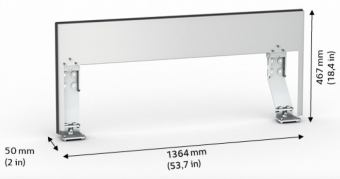 Набор для настенного монтажа XL RATIONAL 60.75.934 (Габаритные размеры)