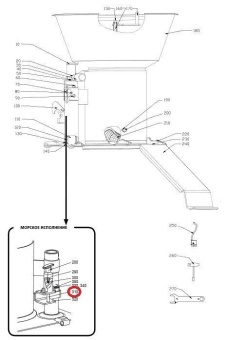 Фиксатор (морское исполнение) Hallde 37506 (Бункер непрерывной подачи) в ШефСтор (chefstore.ru)