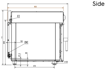Пароконвектомат Electrolux 260635 электрический Side