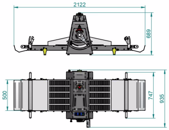 Тестораскатка Abat ТРМ-500-850 (41000000079) габариты