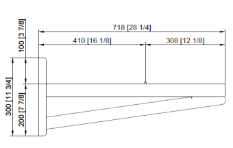 Настенное крепление 6-1-1 RATIONAL 60.31.168 (2)