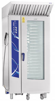 Пароконвектомат электрический Abat ПКА 20-1-1ПМ2-01 с зонтом в ШефСтор (chefstore.ru)