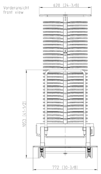 Тележка-кассета Finishing® 20-2-1, 100 тарелок RATIONAL 60.22.399 (3)