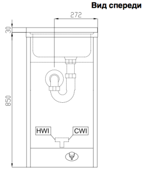 Рукомойник напольный педальный Electrolux 154002 (HWSFB45) в ШефСтор (chefstore.ru) 5