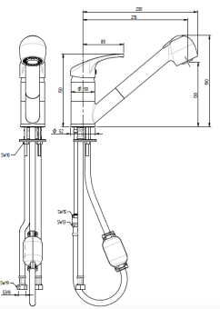 Смеситель с краном Monolith R0201020212 (3)