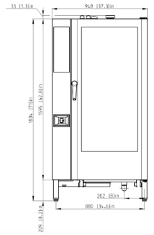 Пароконвектомат Retigo B2011IG VISION II газовый (3)