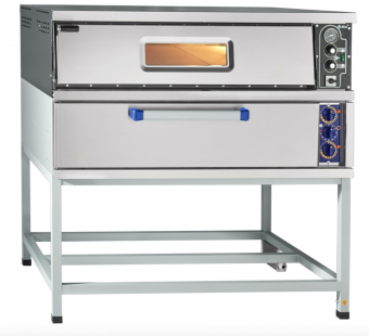 Печь для пиццы Abat ПЭП-6-01 (210000008354) башенная установка с пекарским шкафом Печь для пиццы Abat ПЭП-6-01 (210000008354) башенная установка с пекарским шкафом