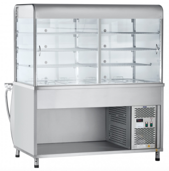 Прилавок-витрина холодильный Abat ПВВ(Н)-70М-С-НШ (210000001502) в ШефСтор (chefstore.ru) 2