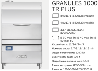 Машина котломоечная Dihr Granules 1000 TR Plus DDE (2)