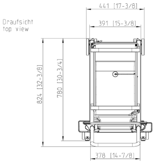 Рама с направляющими 20-1-1, 15 уровней RATIONAL 60.21.287 (2)