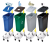 Контейнер раздельного сбора (база) 87л Rubbermaid 1956188 варианты комплектаций (3)