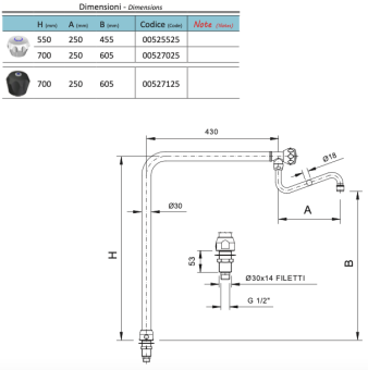Колонка с краном Rubinetterie 00525525 (3)