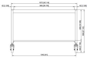 Подставка I передвижная 6-2-1 и 10-2-1 RATIONAL 60.31.102 (4)