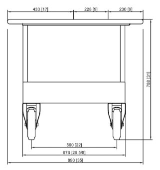 Подставка II MobilityLine 6-1-1 и 10-1-1 RATIONAL 60.31.164 (3)