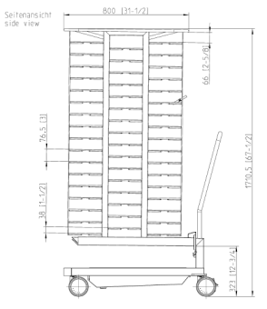 Тележка-кассета Finishing® 20-2-1, 100 тарелок RATIONAL 60.22.399 (4)