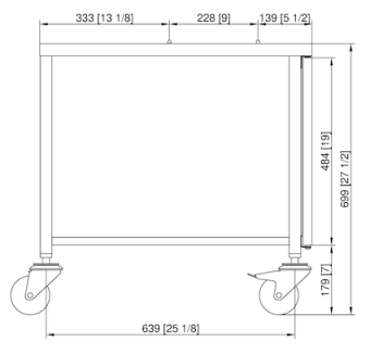 Подставка IV передвижная 6-1-1 и 10-1-1 RATIONAL 60.31.107 (3)