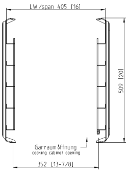 Навесная рама 6-1-1 Пекарь 5 уровней RATIONAL 60.61.576 (3)